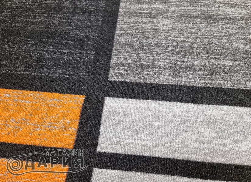 Мокетен килим ERIKA 8010 grey/orange